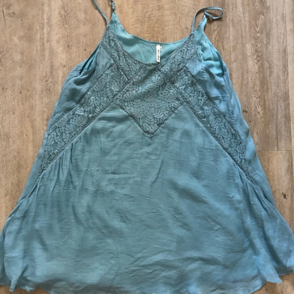 Blue tank dress